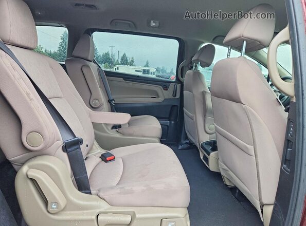 5FNRL6H56KB087425 2019 HONDA ODYSSEY Burgundy უკანა სალონის ხედი