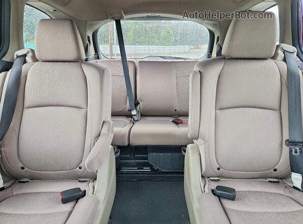 5FNRL6H56KB087425 2019 HONDA ODYSSEY Burgundy უკანა სავარძლების ხედი
