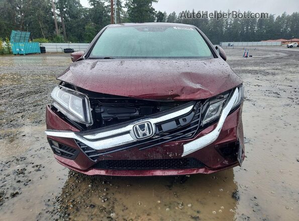 5FNRL6H56KB087425 2019 HONDA ODYSSEY Burgundy წინა ხედი