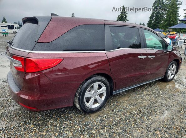 5FNRL6H56KB087425 2019 HONDA ODYSSEY Burgundy უკანა მარჯვენა