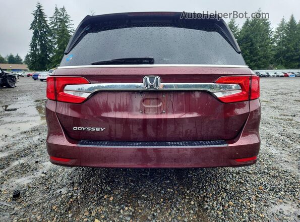 5FNRL6H56KB087425 2019 HONDA ODYSSEY Burgundy უკანა ხედი