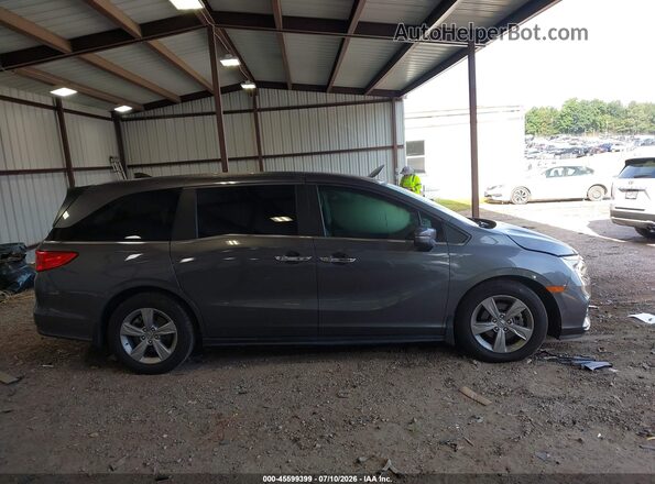 5FNRL6H57KB037715 2019 HONDA ODYSSEY Gray Widok wnętrza z tyłu