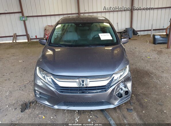 5FNRL6H57KB037715 2019 HONDA ODYSSEY Gray Widok zestawu wskaźników