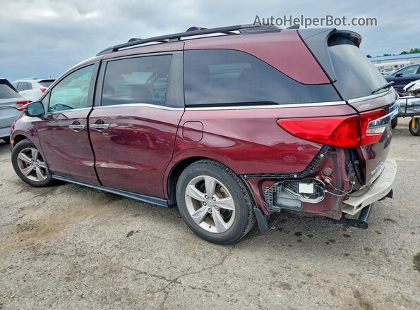 5FNRL6H57LB022682 2020 HONDA ODYSSEY Burgundy უკანა მარცხენა