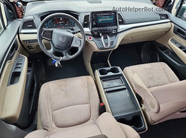 5FNRL6H57LB022682 2020 HONDA ODYSSEY Burgundy წინა პანელის ხედი