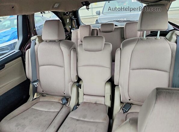 5FNRL6H57LB022682 2020 HONDA ODYSSEY Burgundy უკანა სავარძლების ხედი