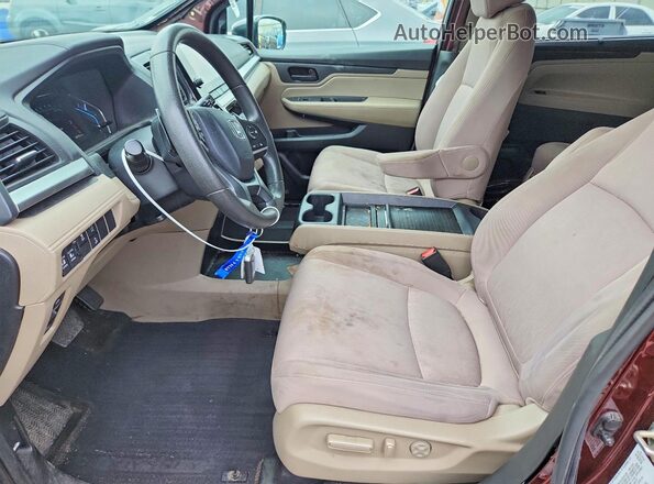 5FNRL6H57LB022682 2020 HONDA ODYSSEY Burgundy წინა სალონის ხედი