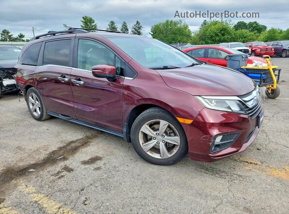 5FNRL6H57LB022682 2020 HONDA ODYSSEY Burgundy წინა მარჯვენა