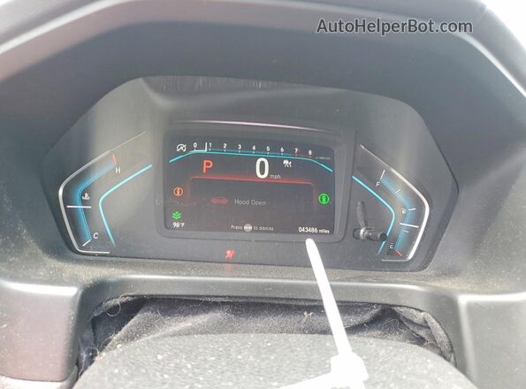 5FNRL6H57NB029960 2022 HONDA ODYSSEY Gray Вид щитка приладів