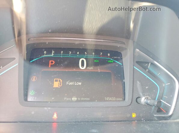 5FNRL6H58JB091572 2018 HONDA ODYSSEY Gray Instrument cluster view