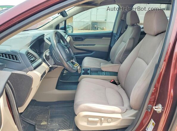 5FNRL6H58JB097274 2018 HONDA ODYSSEY Burgundy Вид салону спереду