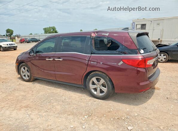 5FNRL6H58JB097274 2018 HONDA ODYSSEY Burgundy Задня ліва чверть