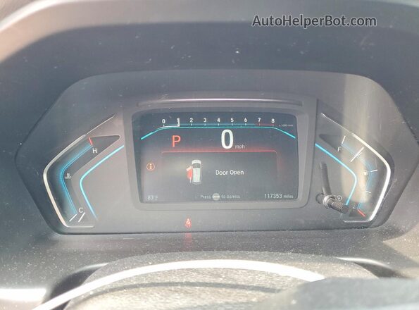 5FNRL6H58JB097274 2018 HONDA ODYSSEY Burgundy Вид щитка приладів