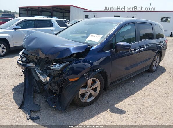 5FNRL6H58LB027955 2020 HONDA ODYSSEY Dark Blue Vista tres cuartos delantera izquierda