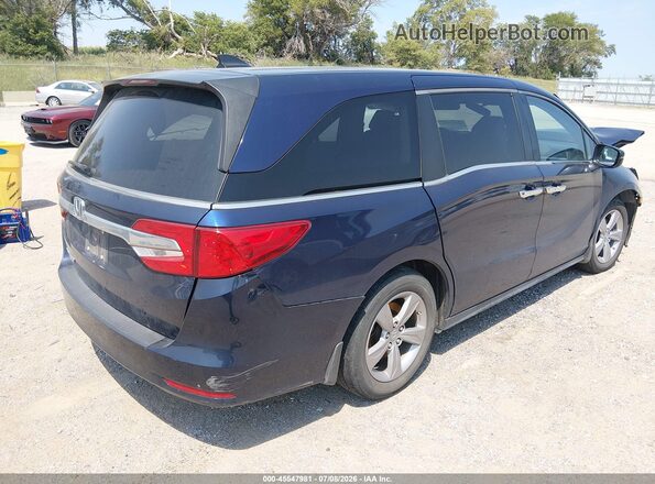 5FNRL6H58LB027955 2020 HONDA ODYSSEY Dark Blue Trasero derecho
