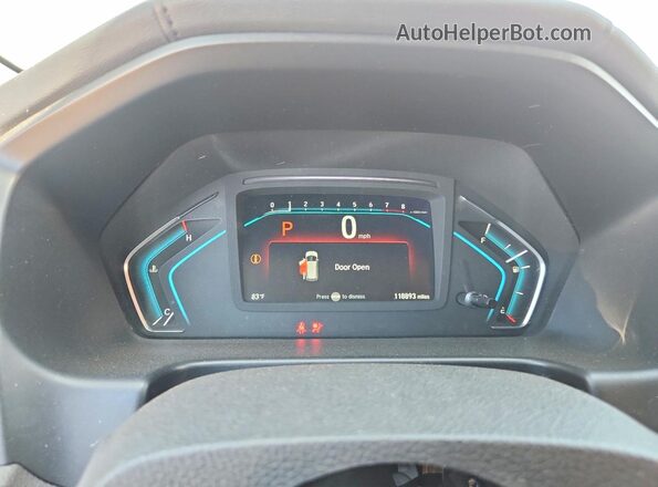 5FNRL6H59KB060137 2019 HONDA ODYSSEY Серый Вид щитка приборов
