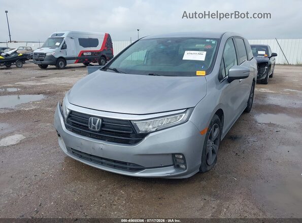 5FNRL6H59NB019690 2022 HONDA ODYSSEY Silver Vista tres cuartos delantera izquierda