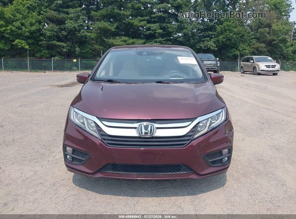5FNRL6H5XJB029123 2018 HONDA ODYSSEY Purple Instrument cluster view