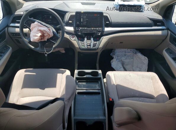 5FNRL6H5XJB029316 2018 HONDA ODYSSEY Белый Вид панели приборов