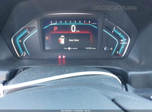 5FNRL6H5XJB048805 2018 HONDA ODYSSEY Blue უკანა სავარძლების ხედი