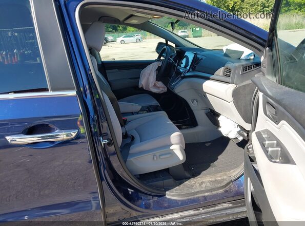 5FNRL6H5XJB048805 2018 HONDA ODYSSEY Blue წინა სალონის ხედი
