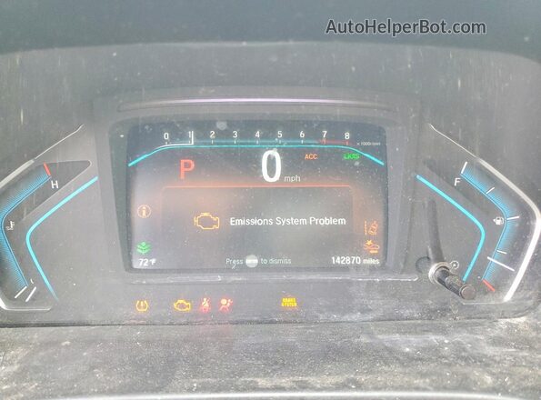 5FNRL6H5XKB085449 2019 HONDA ODYSSEY Silver Instrument cluster view