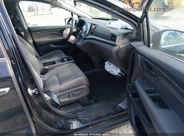 5FNRL6H5XLB050993 2020 HONDA ODYSSEY Black Widok wnętrza z przodu