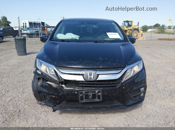 5FNRL6H5XLB050993 2020 HONDA ODYSSEY Black Widok wnętrza z tyłu