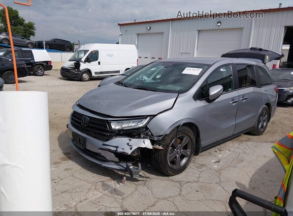 5FNRL6H5XMB032432 2021 HONDA ODYSSEY Серебряный Передняя левая четверть