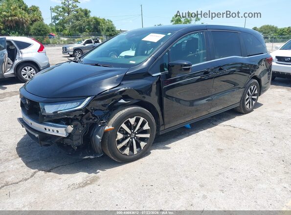 5FNRL6H60SB003737 2025 HONDA ODYSSEY Black Առջևի ձախ երեք քառորդ տեսարան