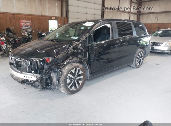 5FNRL6H60SB007660 2025 HONDA ODYSSEY Black Vista tres cuartos delantera izquierda
