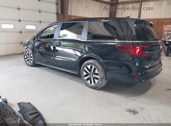 5FNRL6H60SB007660 2025 HONDA ODYSSEY Black Trasero izquierdo