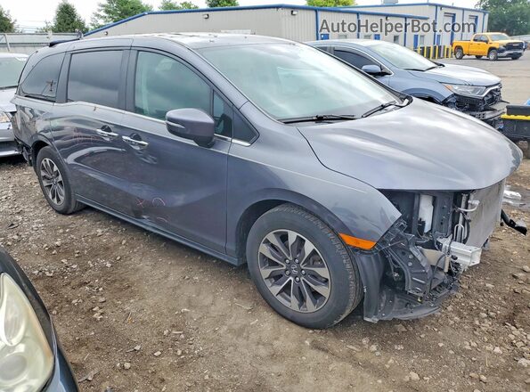 5FNRL6H61RB011968 2024 HONDA ODYSSEY Gray Delantero derecho