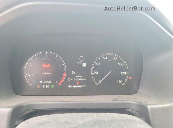 5FNRL6H62SB069285 2025 HONDA ODYSSEY White Widok zestawu wskaźników