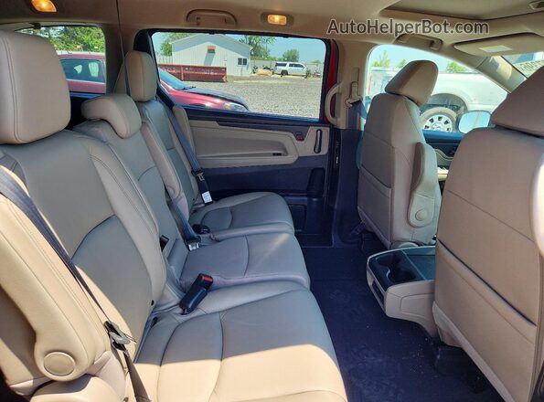5FNRL6H63RB007159 2024 HONDA ODYSSEY Red Widok wnętrza z tyłu