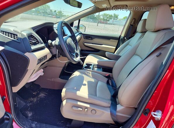 5FNRL6H63RB007159 2024 HONDA ODYSSEY Red Widok wnętrza z przodu