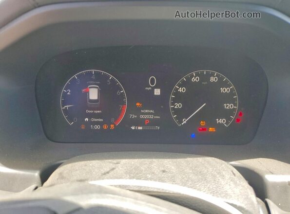 5FNRL6H63TB038547 2026 HONDA ODYSSEY Gray Вид щитка приладів