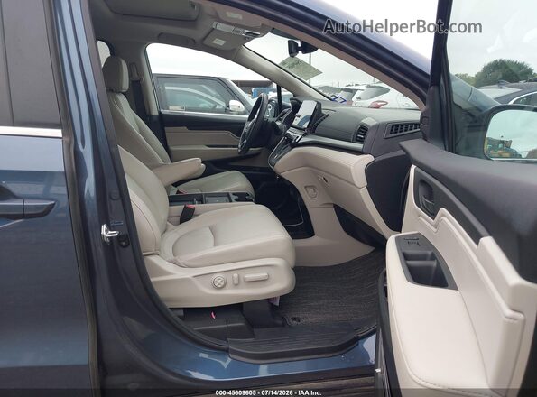 5FNRL6H64SB087075 2025 HONDA ODYSSEY Blue Widok wnętrza z przodu