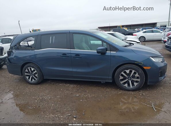 5FNRL6H64SB087075 2025 HONDA ODYSSEY Blue Widok wnętrza z tyłu