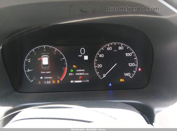 5FNRL6H65SB080149 2025 HONDA ODYSSEY Gray Հետևի նստատեղերի տեսք