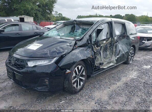 5FNRL6H65SB086520 2025 HONDA ODYSSEY Black Առջևի ձախ երեք քառորդ տեսարան