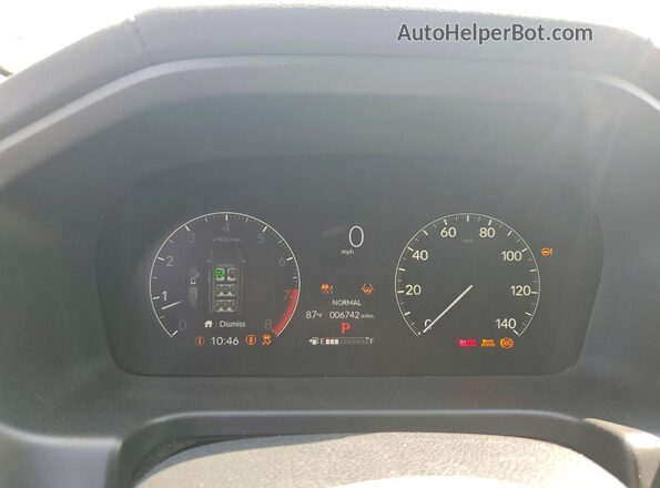 5FNRL6H66SB088955 2025 HONDA ODYSSEY White ხელსაწყოთა პანელის ხედი