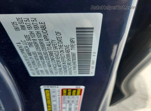 5FNRL6H66TB009687 2026 HONDA ODYSSEY Синий Вид наклейки с VIN-кодом