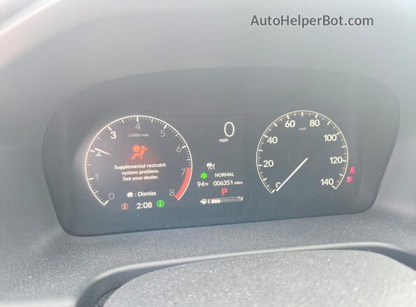 5FNRL6H66TB009687 2026 HONDA ODYSSEY Синий Вид щитка приборов