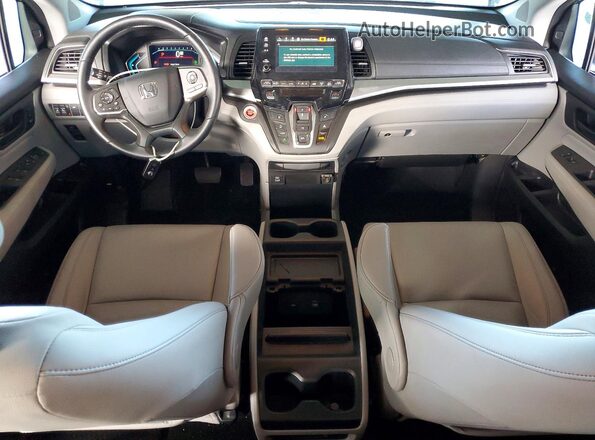 5FNRL6H67PB043305 2023 HONDA ODYSSEY Gray Առջևի վահանակի տեսք