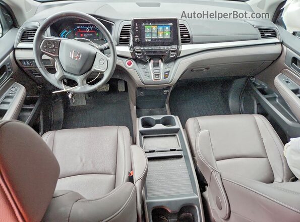 5FNRL6H67RB002076 2024 HONDA ODYSSEY Silver Dashboard view