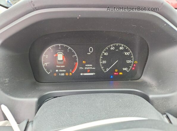 5FNRL6H67SB007963 2025 HONDA ODYSSEY Red Instrument cluster view
