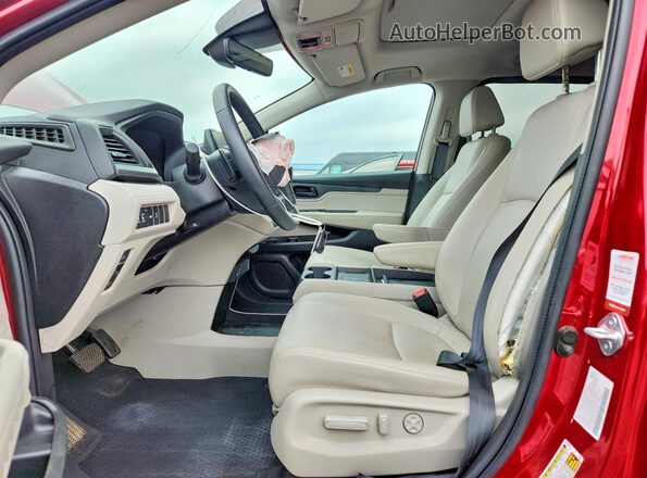 5FNRL6H67SB007963 2025 HONDA ODYSSEY Red Front interior view