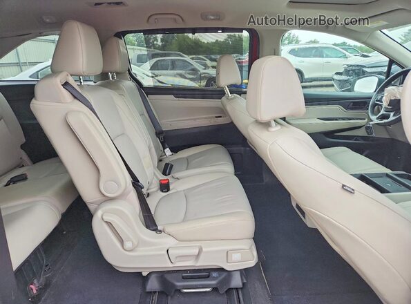 5FNRL6H67SB007963 2025 HONDA ODYSSEY Red Rear interior view