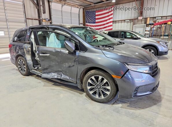 5FNRL6H68PB037545 2023 HONDA ODYSSEY Gray Front right